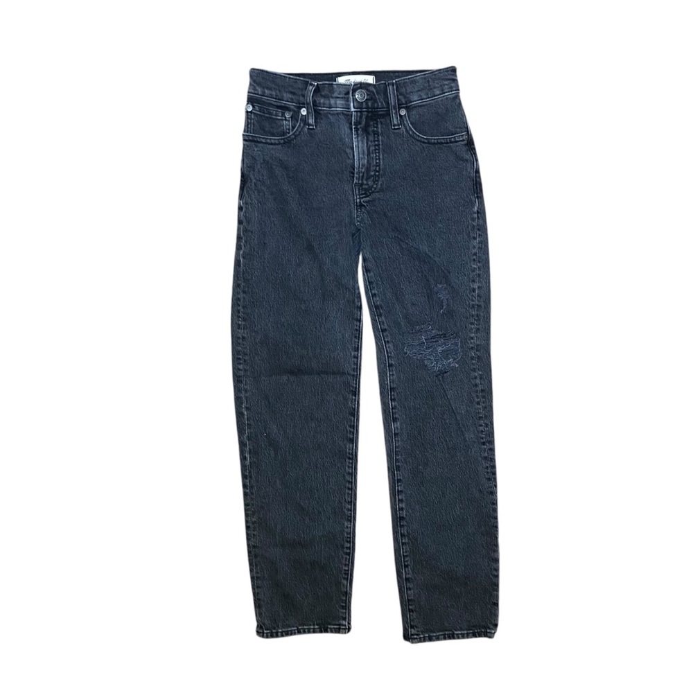 Madewell The Mid-Rise Perfect Vintage Straight Jean Black Size 23
